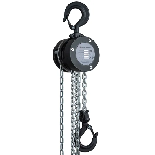 Palan à chaîne manuel en aluminium 360° - DELTA - CMU 250 à 500 Kg - Levée : 3, 6 ou 10m  principal